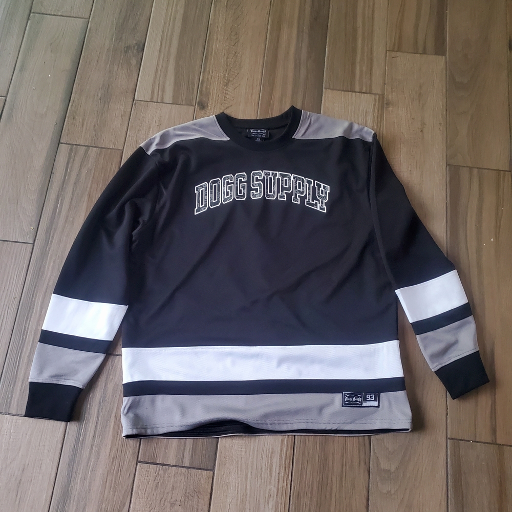 Rare Dogg Supply Black and Gray Crewneck Jersey 93